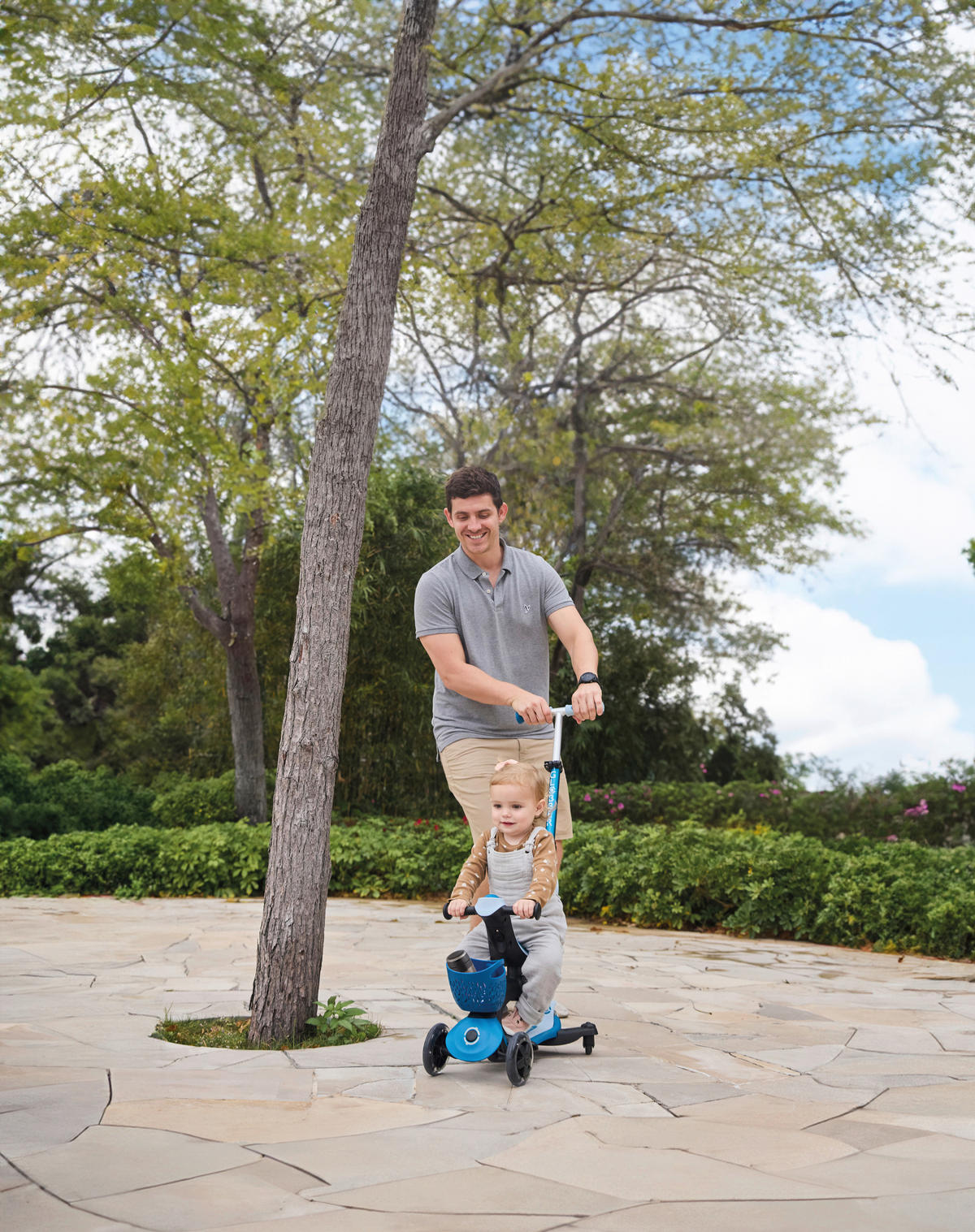 LAUFRAD GO-UP BABY 360 LIGHT 3IN1  - Petrol/Hellblau, LIFESTYLE, Kunststoff/Metall (75/29,5/102,5cm) - GLOBBER