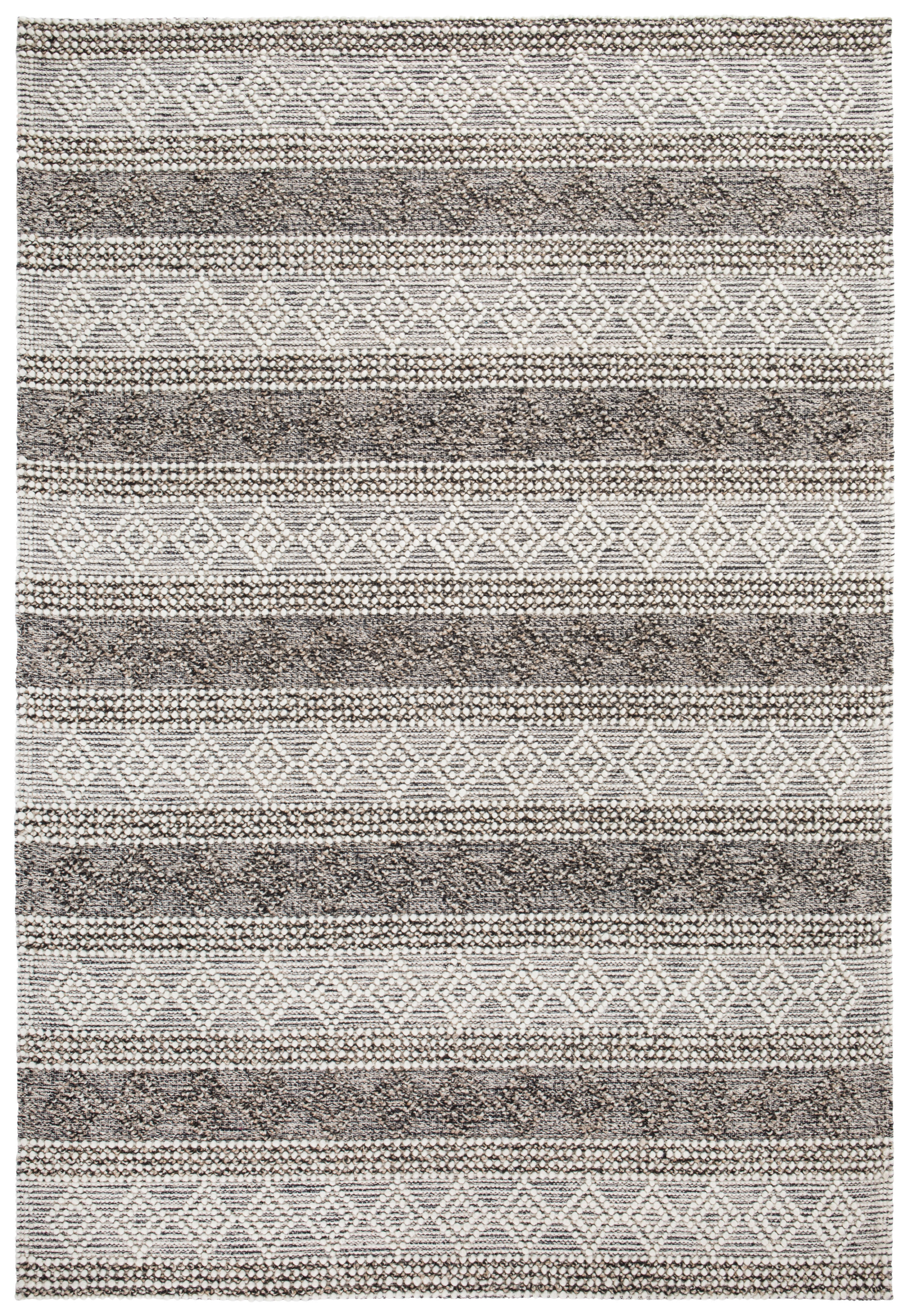 WOLLTEPPICH - Multicolor/Braun, Design, Naturmaterialien/Textil (70/140cm) - Linea Natura
