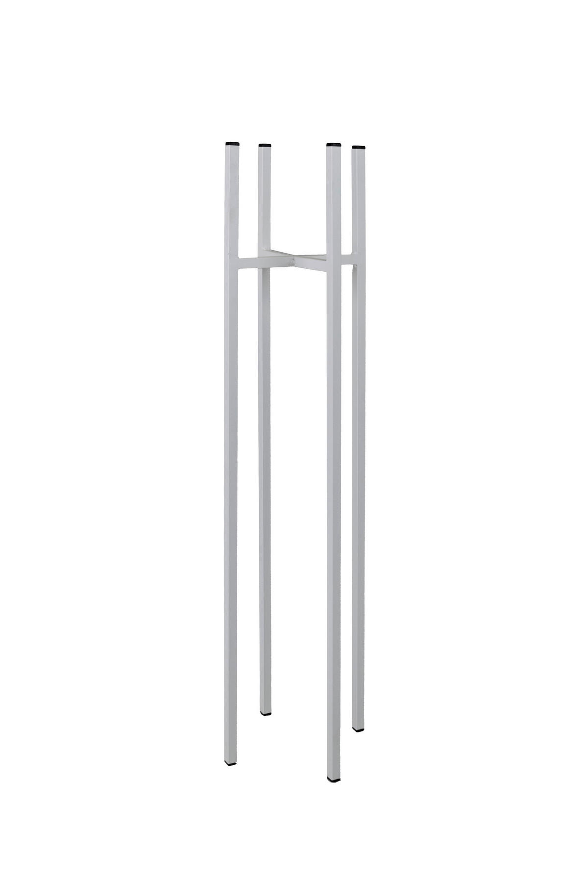 BLUMENSTÄNDER in Metall  - Weiß, Basics, Metall (22/75/22cm)