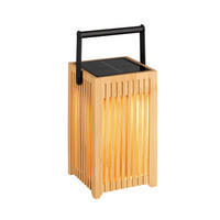 SOLÁRNE SVIETIDLO, 10/10/18 cm - čierna, Design, kov/drevo (10/10/18cm) - Ambia Garden