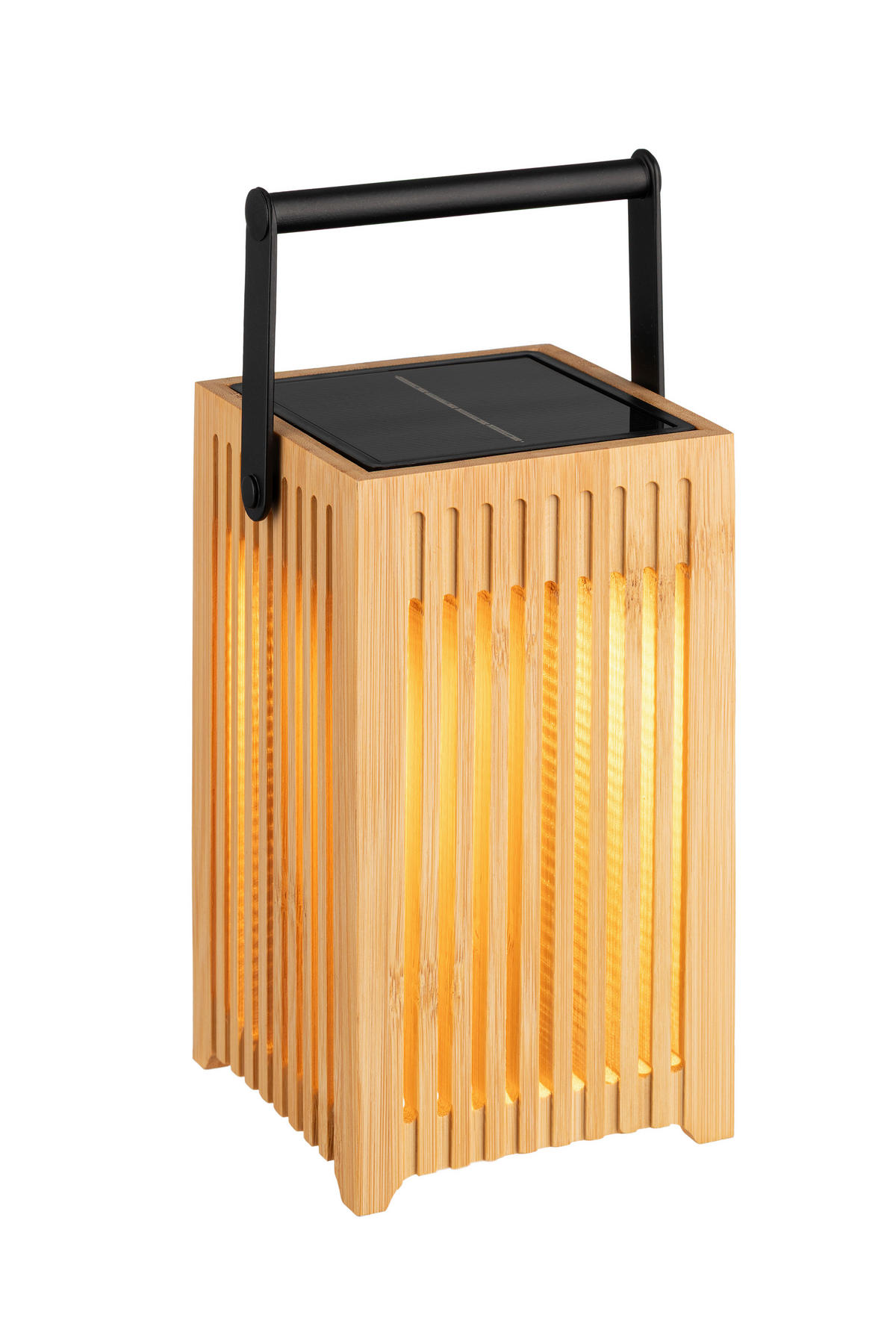 SOLÁRNE SVIETIDLO, 10/10/18 cm - čierna, Design, kov/drevo (10/10/18cm) - Ambia Garden