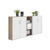 AKTENSCHRANK Weiß, Sonoma Eiche  - Weiß/Sonoma Eiche, MODERN, Holzwerkstoff (213/114/33cm) - MID.YOU
