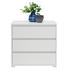 KOMMODE 80/79/48 cm - Silberfarben/Weiß, Design, Holzwerkstoff/Kunststoff (80/79/48cm) - Carryhome KOMMODE 80/79/48 cm - Silberfarben/Weiß, Design, Holzwerkstoff/Kunststoff (80/79/48cm) - Carryhome