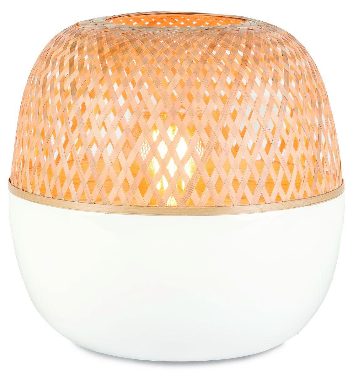 STOLNÍ LAMPA, nástěnný stmívač, 30/33 cm  - bílá/přírodní barvy, Trend (30/33cm) - Good & Mojo
