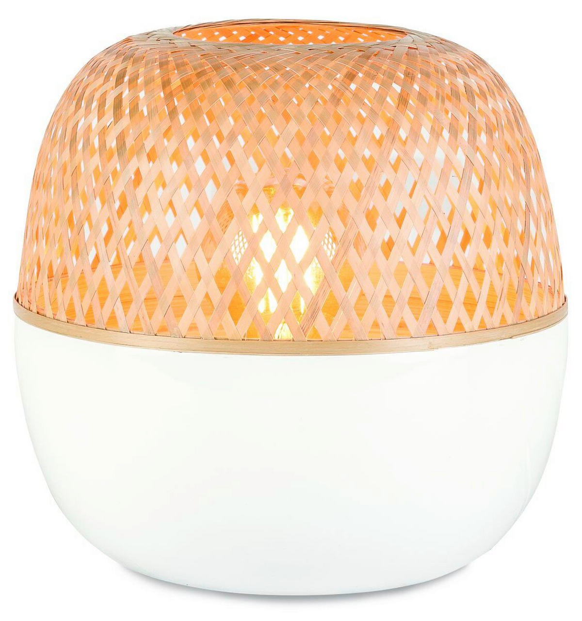 STOLNÍ LAMPA, nástěnný stmívač, 30/33 cm  - bílá/přírodní barvy, Trend (30/33cm) - Good & Mojo
