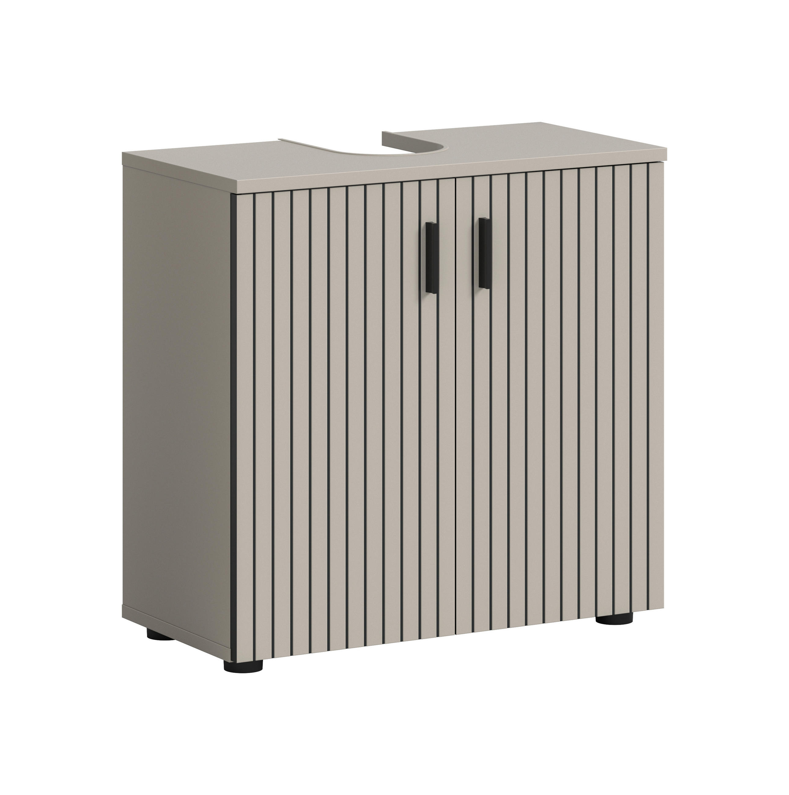 TVÄTTSTÄLLSUNDERSKÅP 60/59/30 cm  - svart/kashmir, Trend, trämaterial/plast (60/59/30cm) - MID.YOU