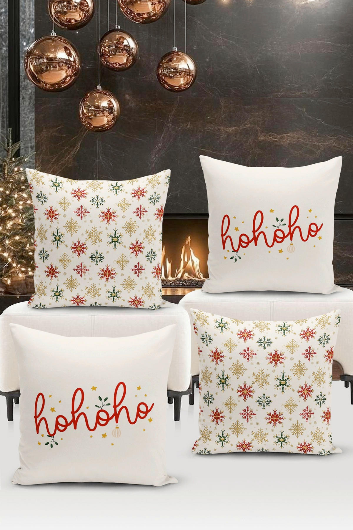 KISSENBEZUG-SET 43/43 cm  - Multicolor, Basics, Textil (43/43cm) - X-Mas