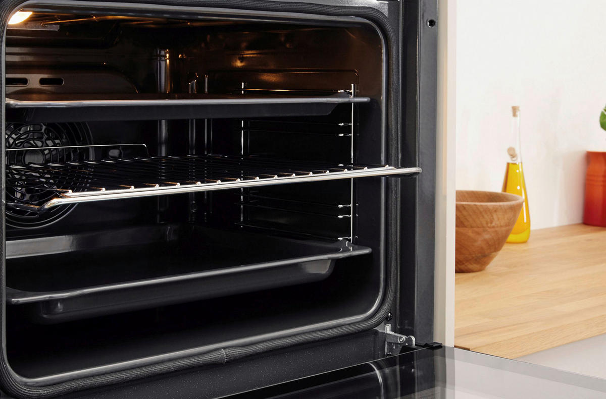 EINBAUBACKOFEN PBWK3OP8VIN  - Silberfarben/Schwarz, Basics, Glas/Metall (59,5/59,5/54.9cm) - Privileg