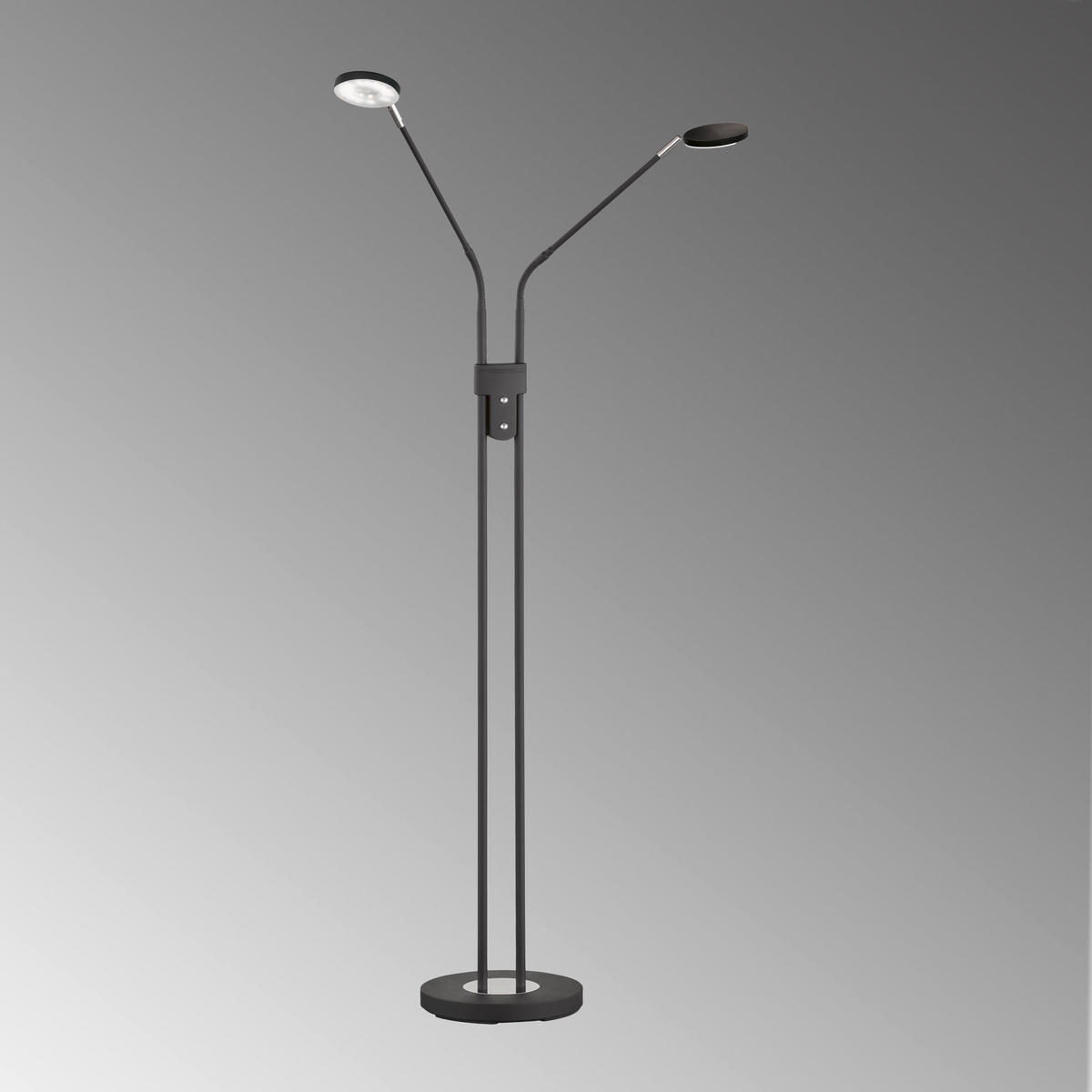 LED-STEHLEUCHTE 25/25/150 cm    - Sandfarben/Chromfarben, Basics, Metall (25/25/150cm)