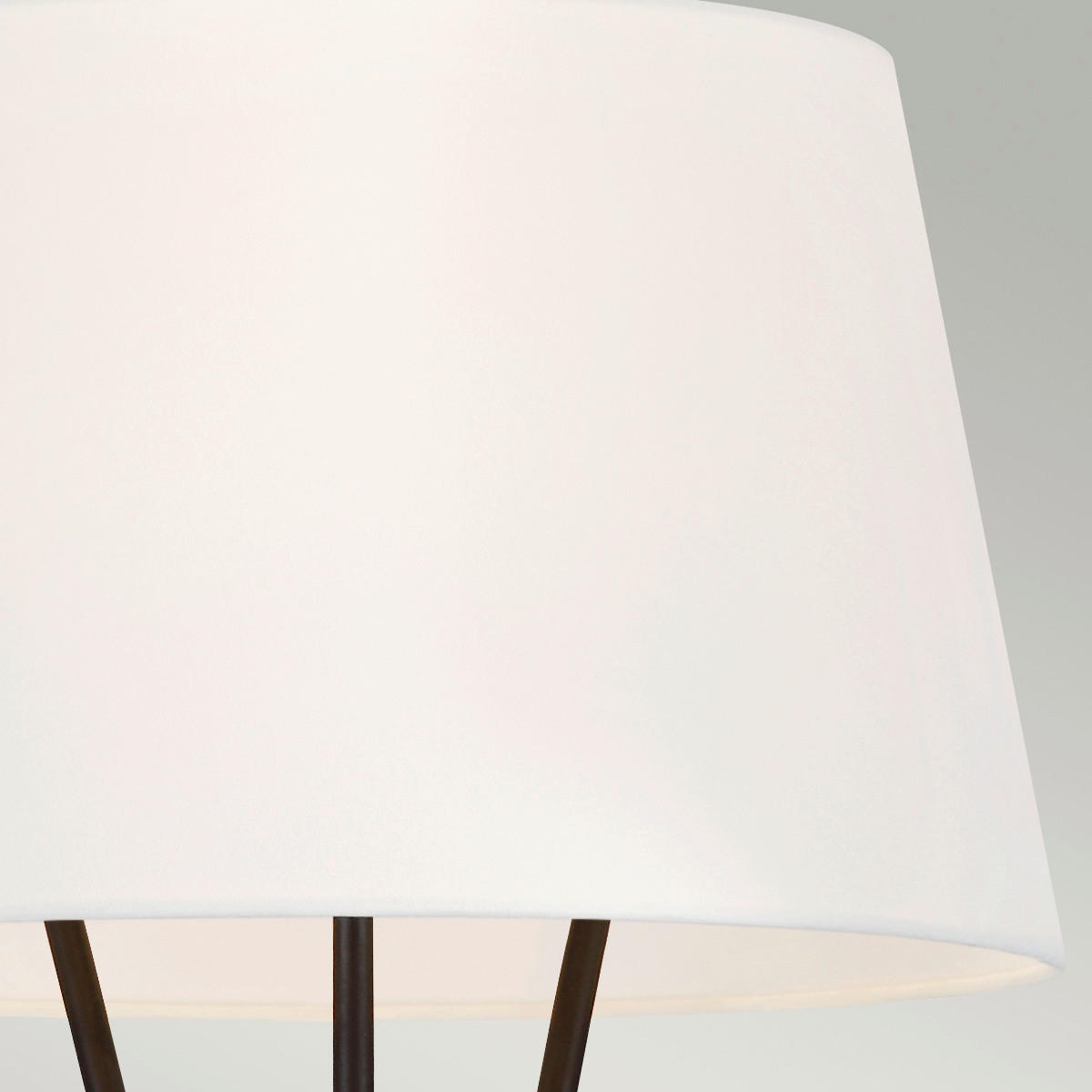 STEHLEUCHTE - Dunkelgrau, Konventionell, Textil/Metall (47/139.7cm) - Elstead Lighting