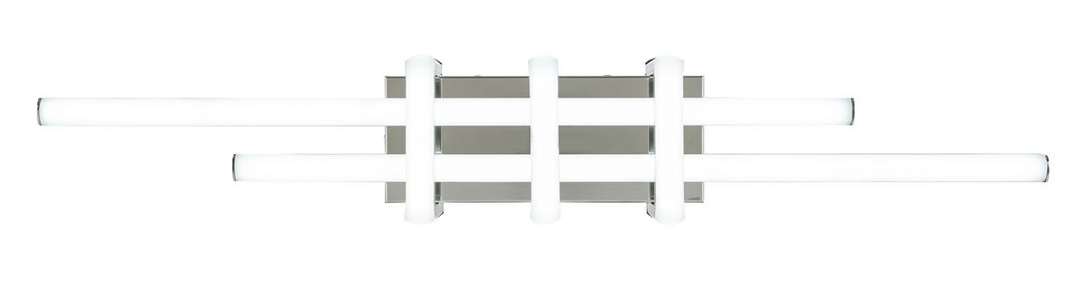 DECKENLEUCHTE 18 W    62/10,5/8 cm  - Chromfarben, Trend, Kunststoff/Metall (62/10,5/8cm) - Collett's Monde