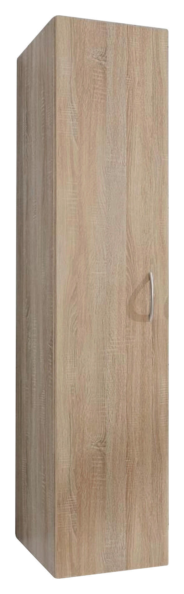 VEČNAMENSKA OMARA, barve hrasta - barve hrasta/barve aluminija, Konvencionalno, umetna masa/leseni material (40/185/40cm) - Xora