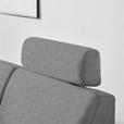ECKSOFA  in Webstoff Hellgrau  165/224 cm  - Hellgrau/Schwarz, KONVENTIONELL, Kunststoff/Textil (165/224cm) - Xora