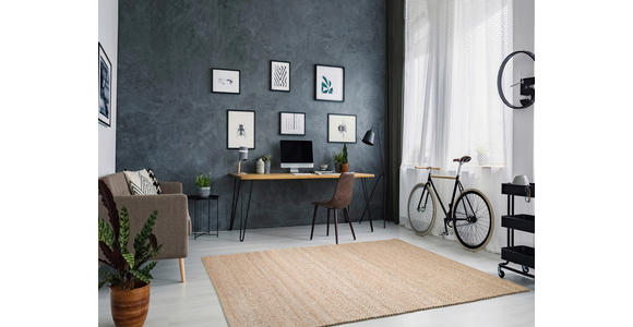 HANDWEBTEPPICH 200/200 cm Helsinki Cappuccino  - Cappuccino, Basics, Textil (200/200cm) - Linea Natura