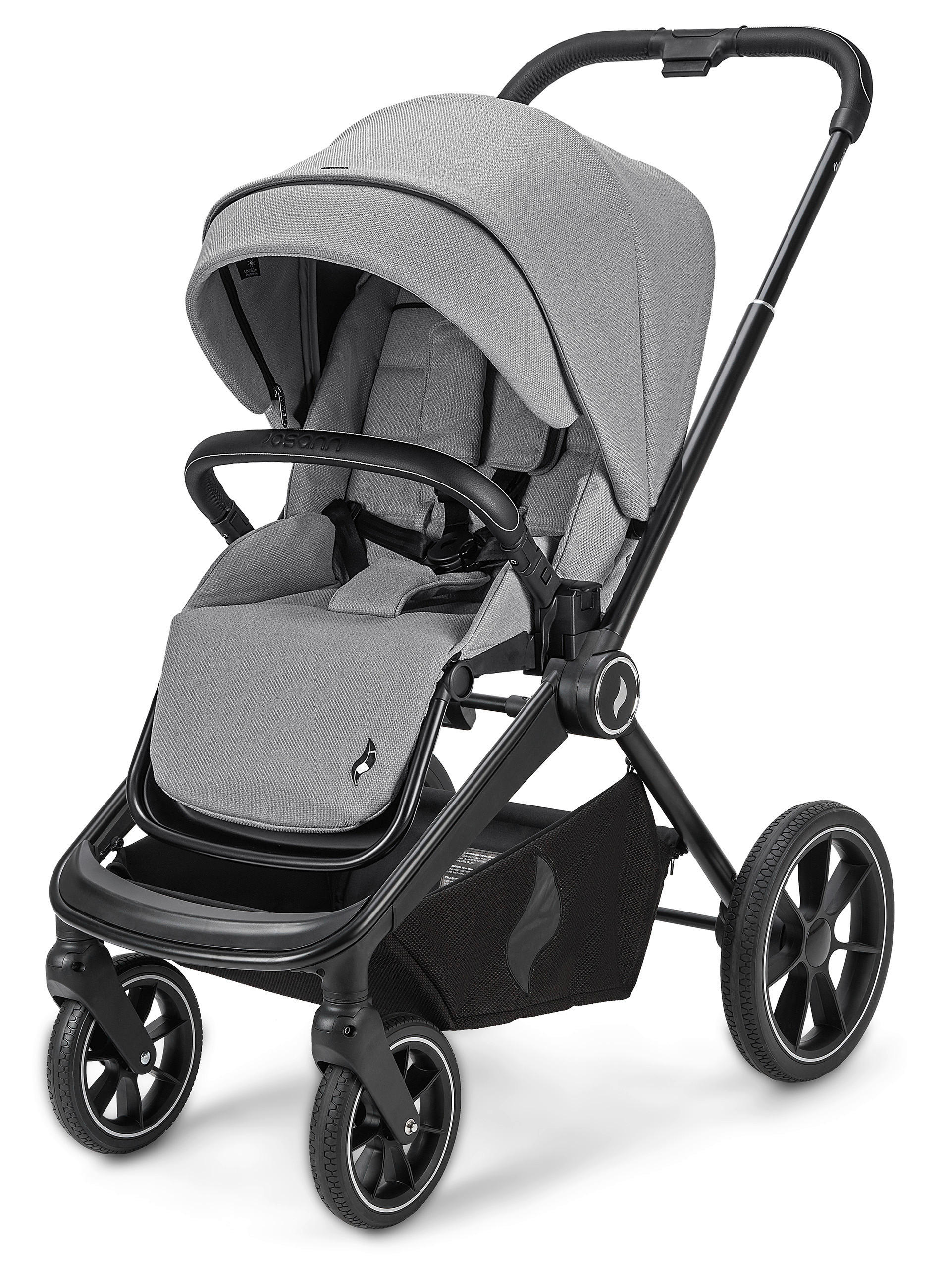 KOMBIKINDERWAGEN  Vamos Cloud  cloud  - Schwarz/Grau, KONVENTIONELL, Kunststoff/Textil (79,5/95,5/60,5cm) - Osann
