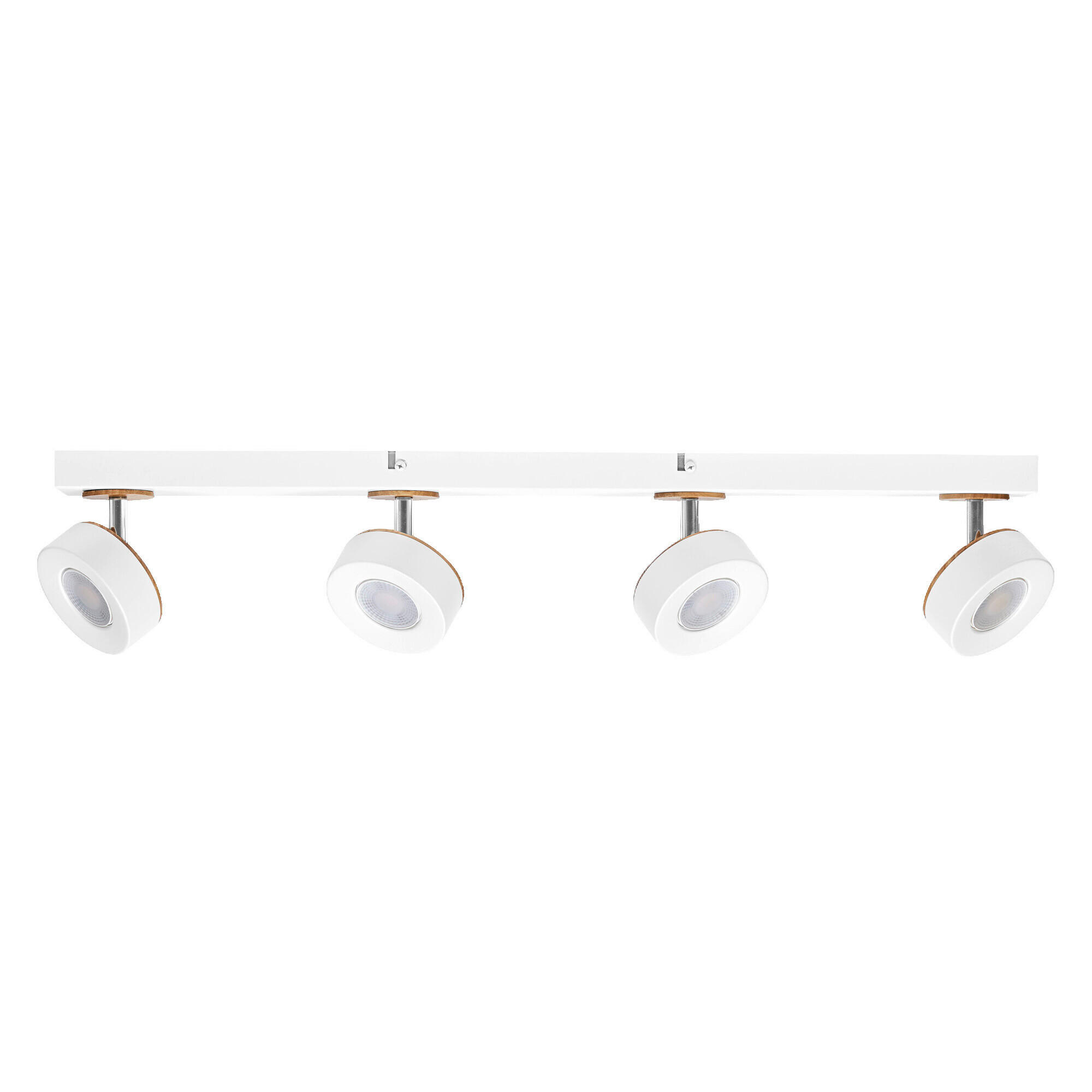 LED-STRAHLER 69,8/9/10,8 cm   - Weiß, Design, Holz/Kunststoff (69,8/9/10,8cm) - Osram