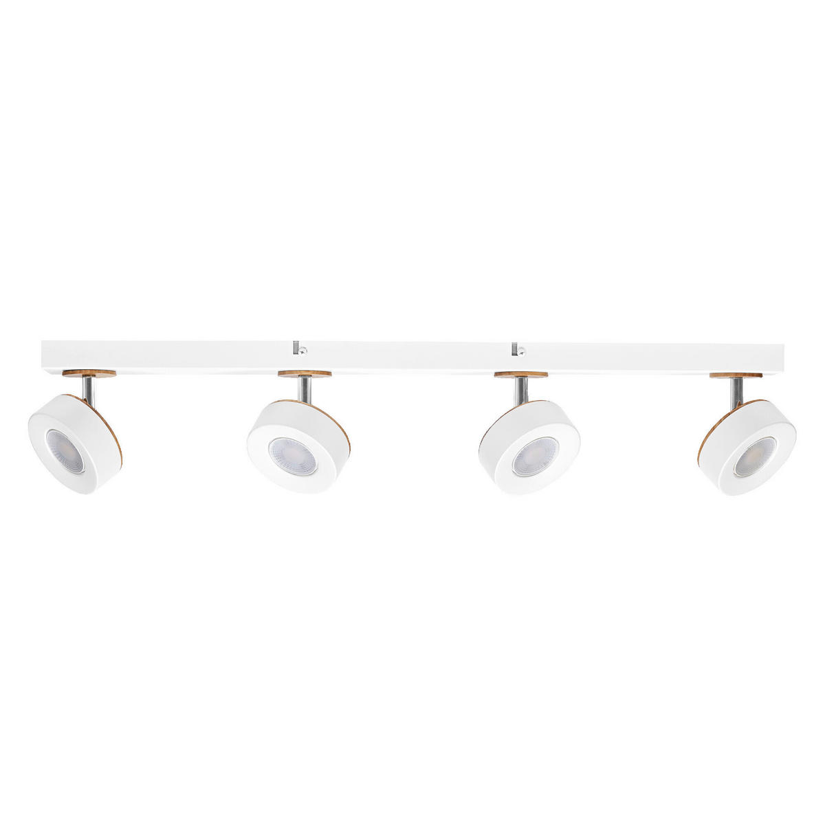 LED-STRAHLER 69,8/9/10,8 cm   - Weiß, Design, Holz/Kunststoff (69,8/9/10,8cm) - Osram