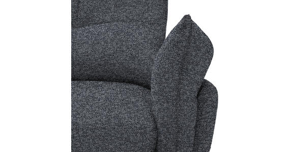 ECKSOFA in Bouclé Grau  - Schwarz/Grau, Design, Textil/Metall (220/250cm) - Xora