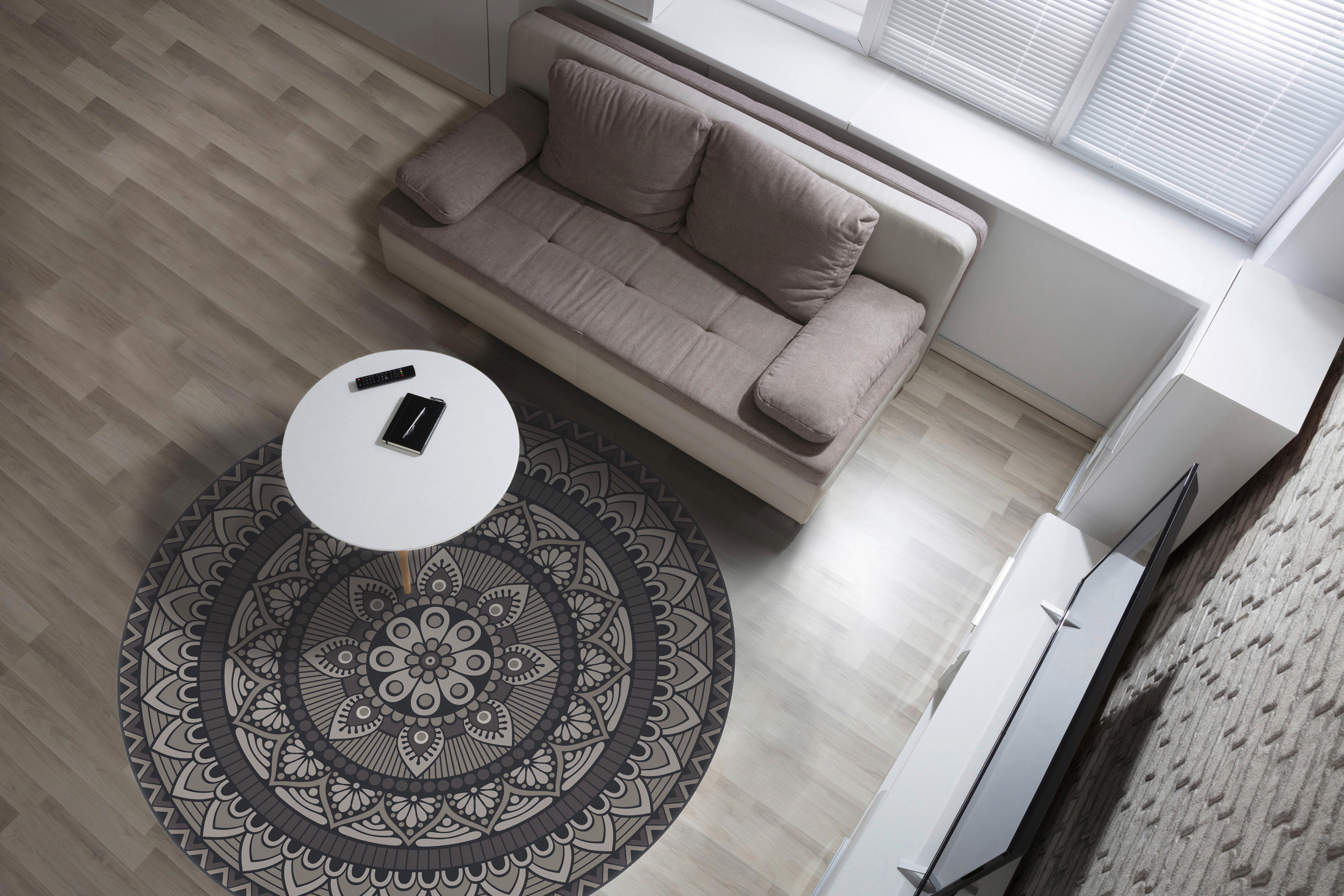 OUTDOORTEPPICH 80/80 cm  - Grau, Design, Kunststoff (80/80cm)