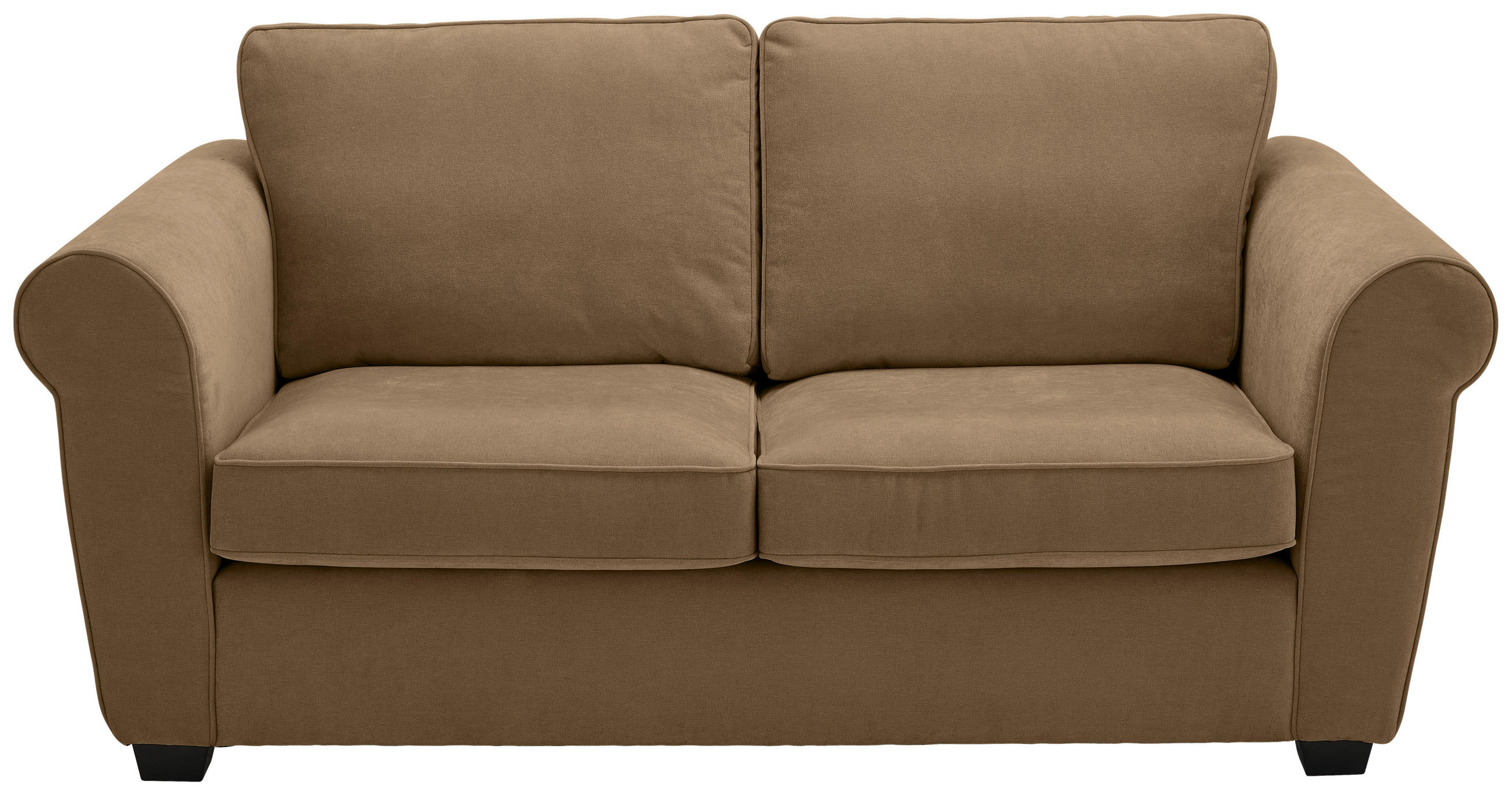 2,5-SITZER Chenille Goldbraun  - Goldbraun/Schwarz, KONVENTIONELL, Kunststoff/Textil (196/88/86cm) - Carryhome