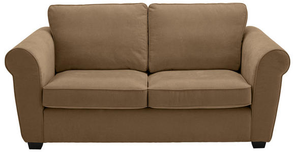 2,5-SITZER  in Chenille Goldbraun  - Goldbraun/Schwarz, KONVENTIONELL, Kunststoff/Textil (196/88/86cm) - Carryhome