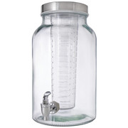 GETRÄNKESPENDER 5,6 L - Edelstahlfarben/Transparent, Basics, Glas/Kunststoff (5,6cm) - HOMEWARE