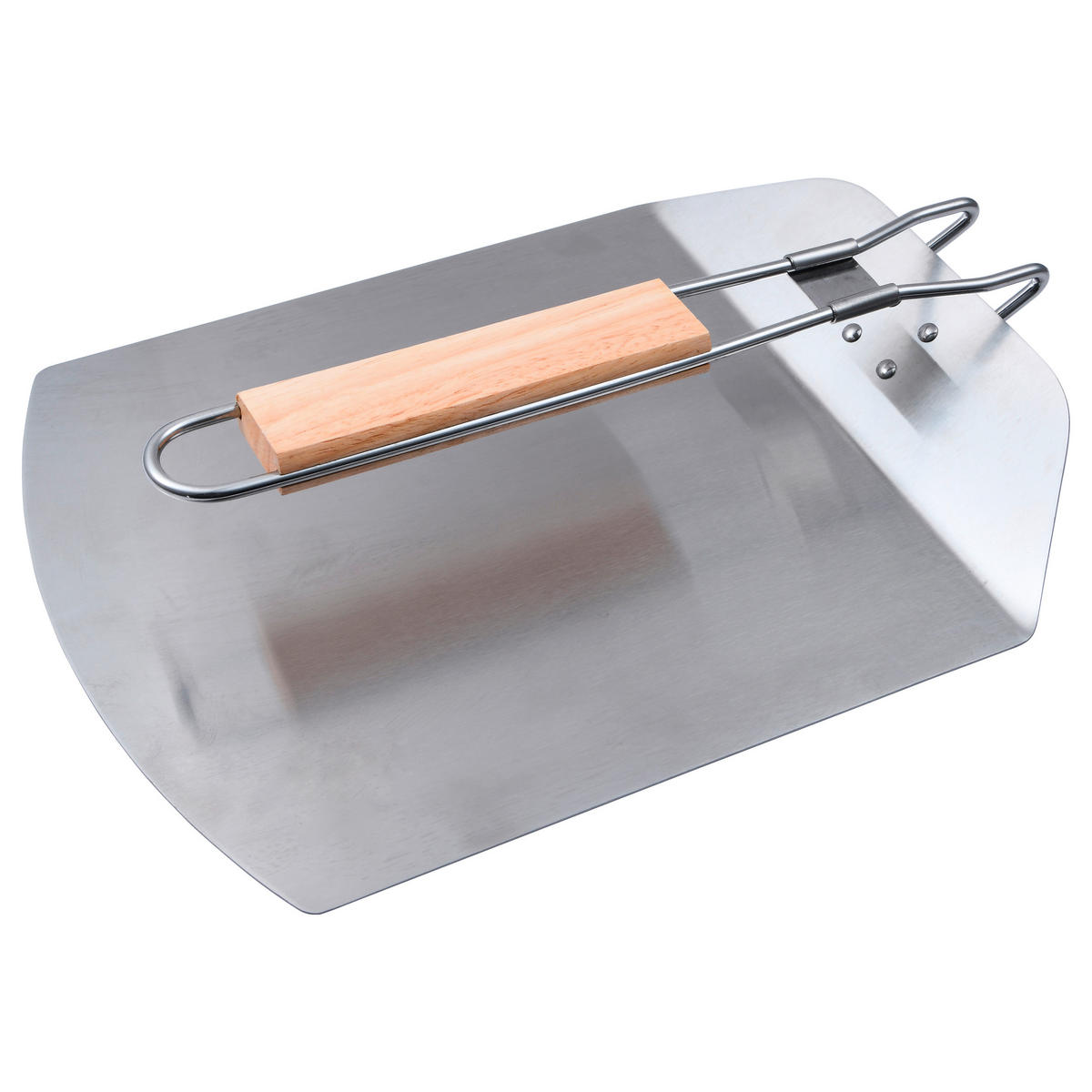 PIZZASCHAUFEL   - Silberfarben, Basics, Holz/Metall (6/33/25cm) - Masterpro