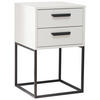 NACHTSCHRANK 40/65/38,5 cm  - Schwarz/Weiß, MODERN, Holzwerkstoff/Kunststoff (40/65/38,5cm) - Livetastic