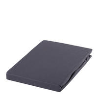 SPANNLEINTUCH 100/200 cm Zwirn-Jersey  - Dunkelgrau, Basics, Textil (100/200cm) - Estella