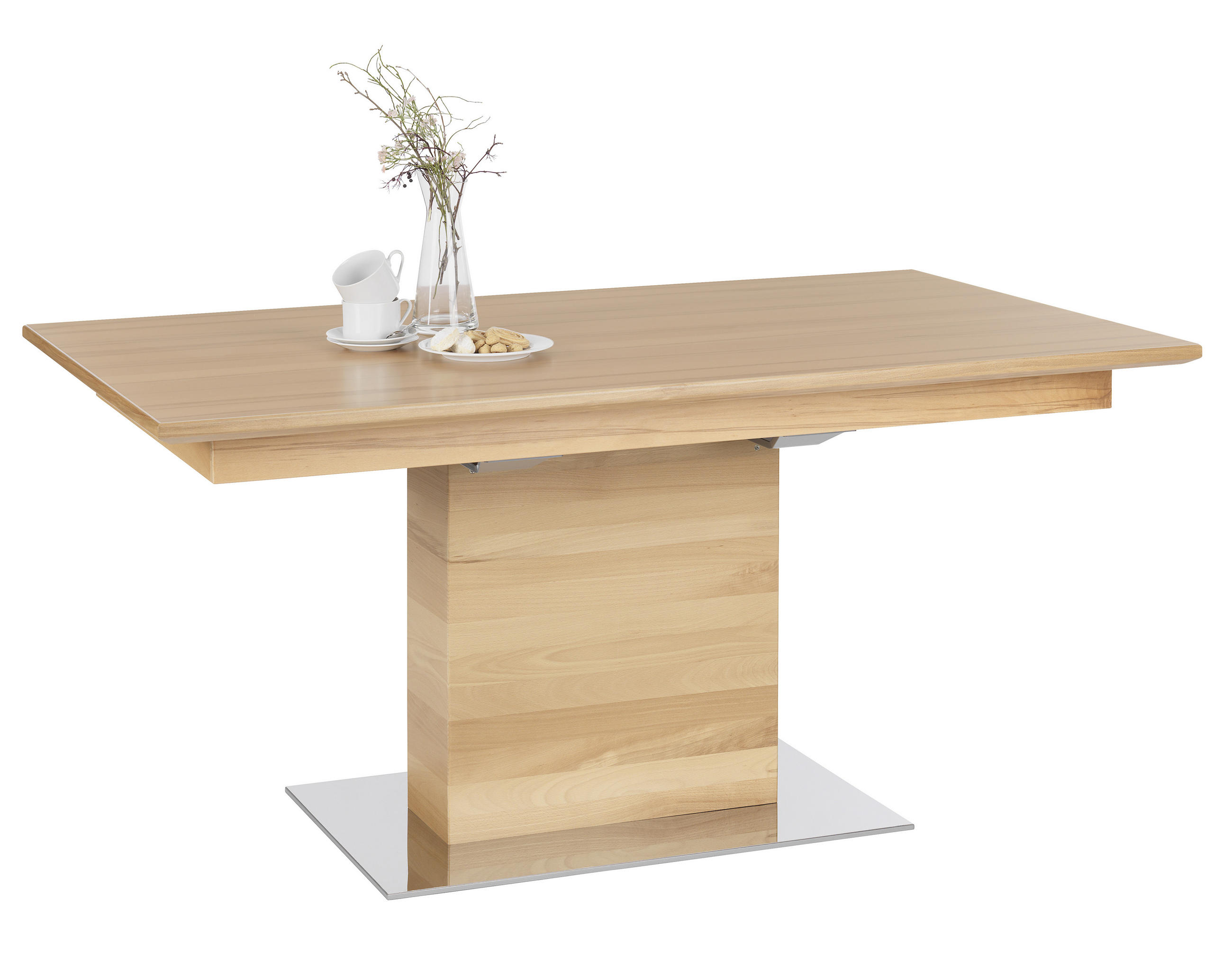 ESSTISCH in Holz 160/95/76 cm  - Buchefarben, KONVENTIONELL, Holz (160/95/76cm) - Invivus