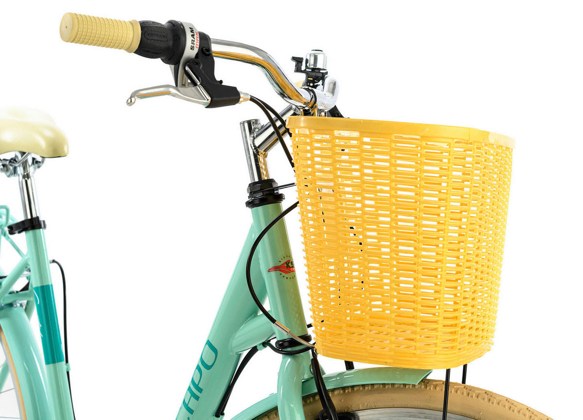 CITYBIKE 26 Zoll Damen  - Gelb/Mintgrün, Basics, Metall (180/70cm) - Atrigo