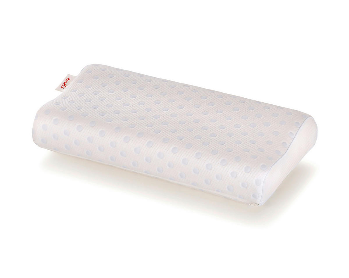 NACKENKISSEN 33/65 cm FLEXOGEL HARMONY  - Weiß, Basics, Textil (33/65cm) - Paradies