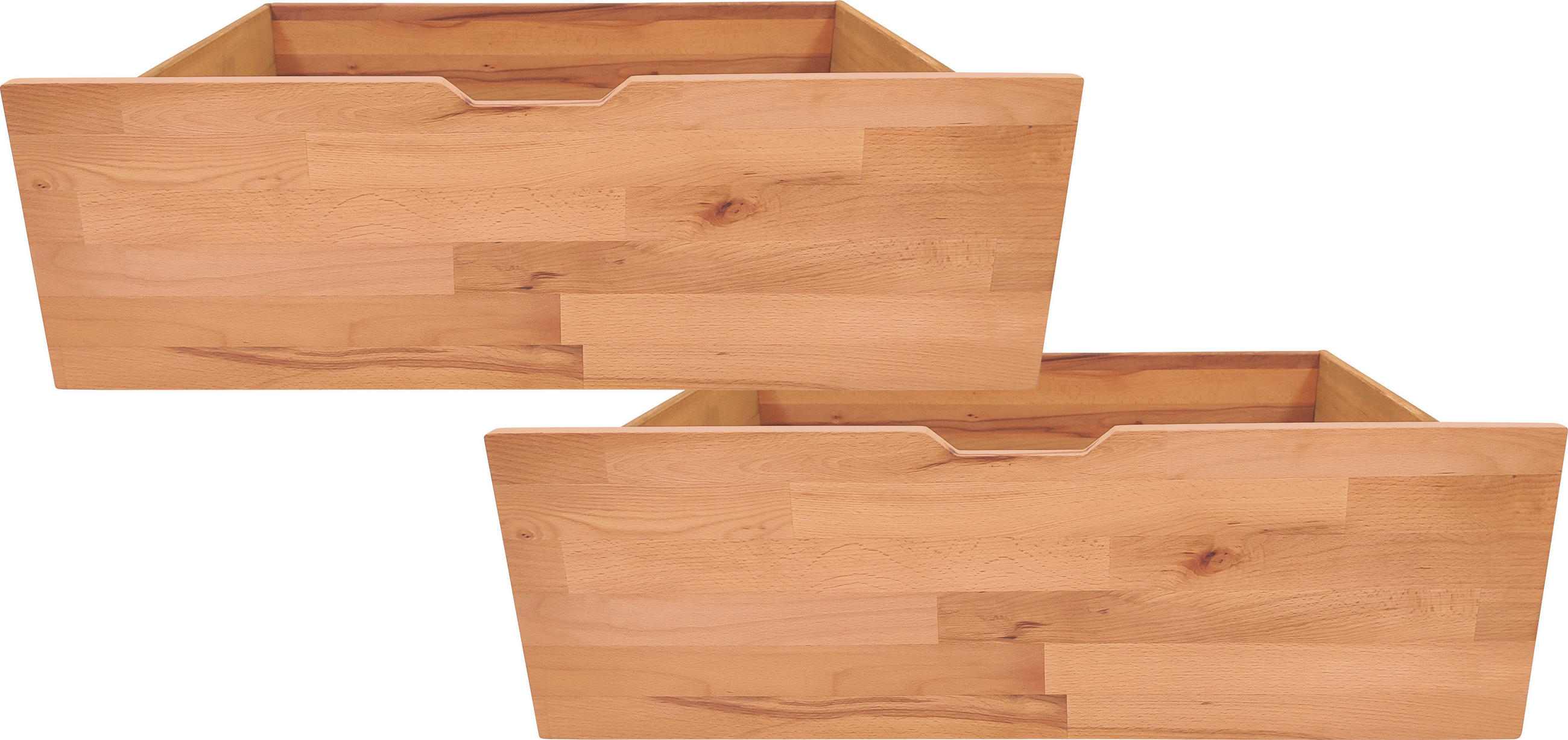 BETTKASTENSET 83/29/68 cm Kernbuche  - Kernbuche, Natur, Holz/Kunststoff (83/29/68cm) - Carryhome