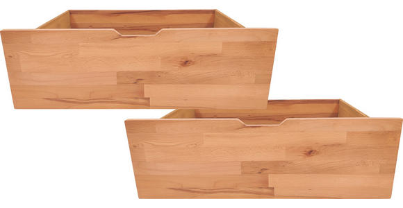 BETTKASTENSET 83/29/68 cm Kernbuche - Kernbuche, Natur, Holz/Kunststoff (83/29/68cm) - Carryhome