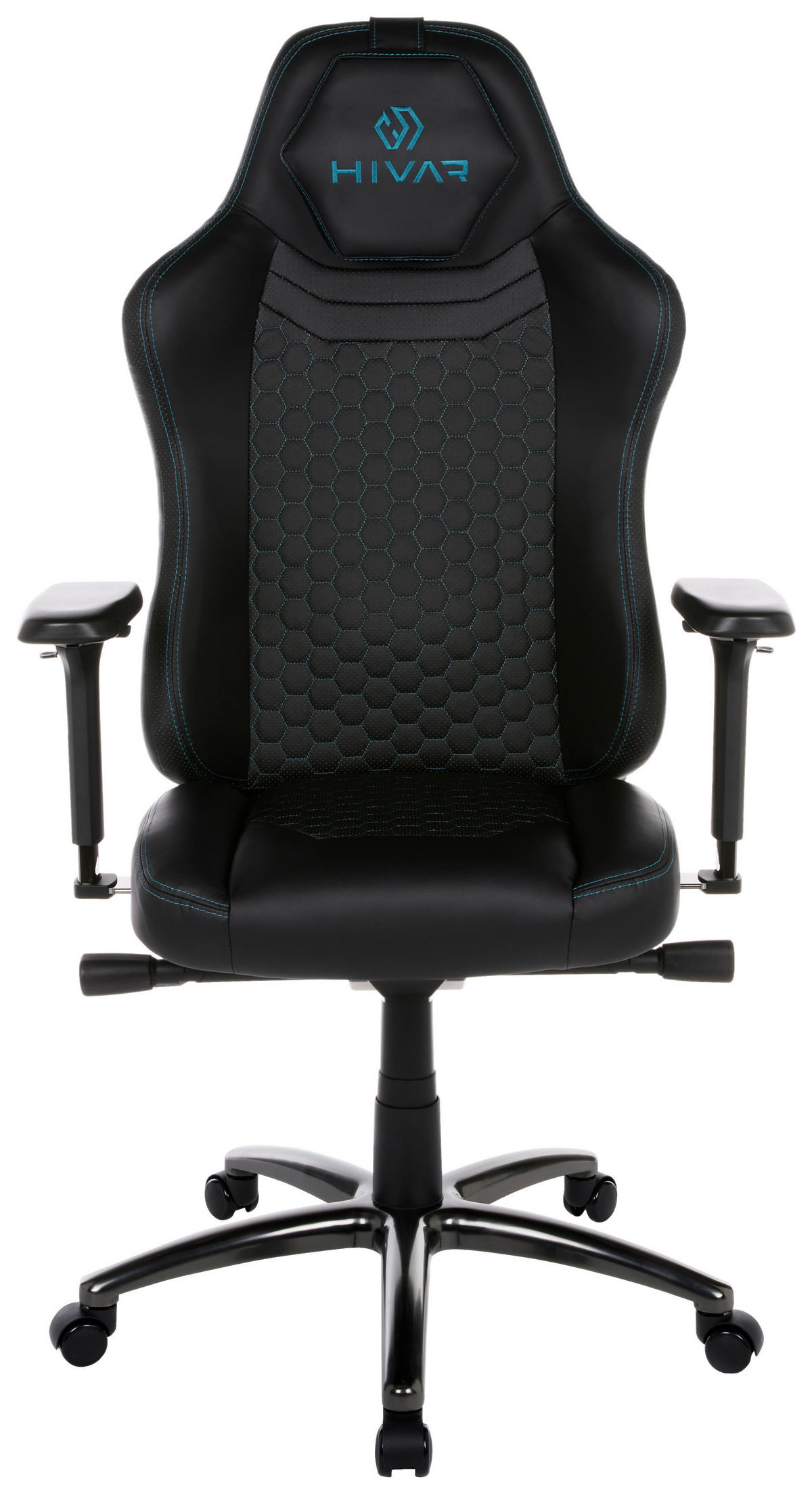 ORBICAL Onyx Obsidian Schwarz, Pastellblau, Schwarz Hochglanz Metall, Textil   - Schwarz Hochglanz/Pastellblau, LIFESTYLE, Textil/Metall (79/142/77cm) - HIVAR