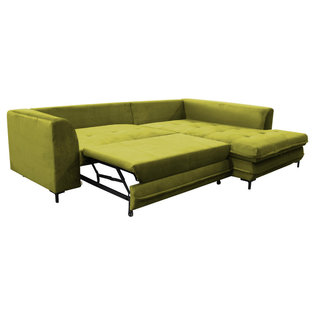 Thumbnail - Livetastic Eckschlafsofa, Hellgrün, Textil, 4-Sitzer, Füllung: Schaumstoff, 277x187 cm, Made in EU, Rücken echt, Armteil...