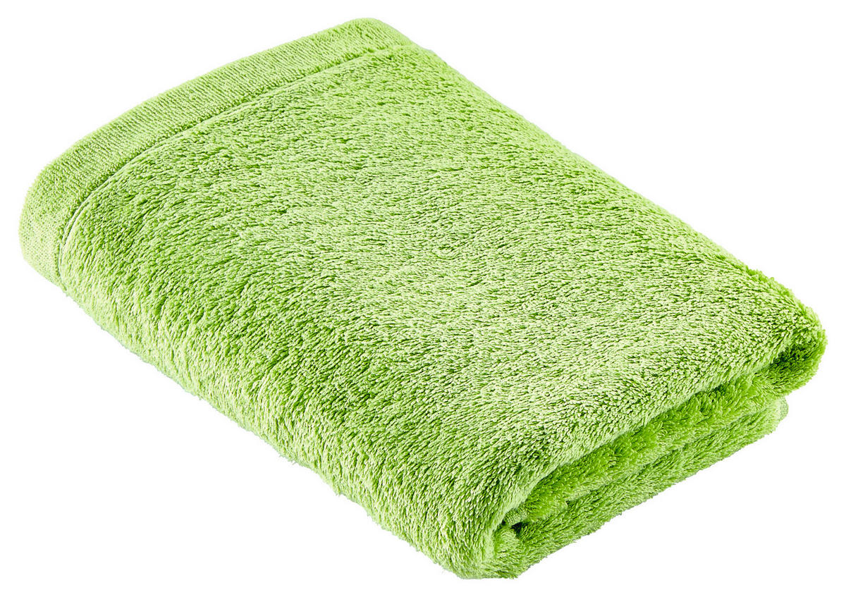 DUSCHTUCH 70/140 cm Lifestyle Uni  - Hellgrün, Basics, Textil (70/140cm) - Cawoe