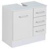 WASCHBECKENUNTERSCHRANK 60/56/35 cm  - Chromfarben/Weiss, Modern, Holzwerkstoff/Metall (60/56/35cm) - Held