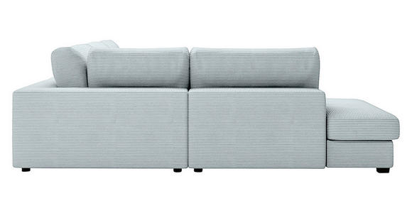 ECKSOFA in Cord Pastellgrün  - Pastellgrün/Schwarz, KONVENTIONELL, Kunststoff/Textil (250/314cm) - Carryhome