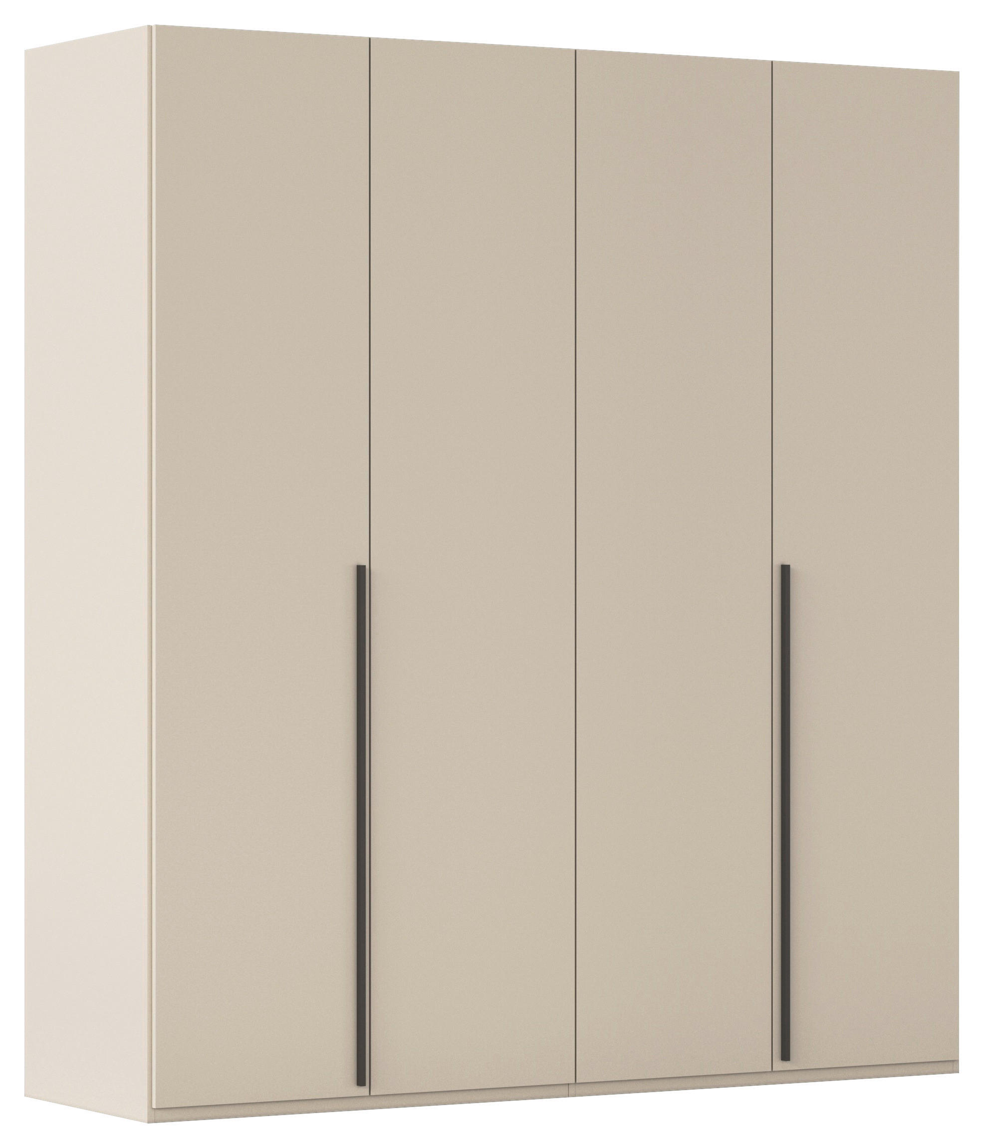 DREHTÜRENSCHRANK 201/223/60 cm 4-türig Champagner  - Champagner/Graphitfarben, Design, Holzwerkstoff/Metall (201/223/60cm) - home24
