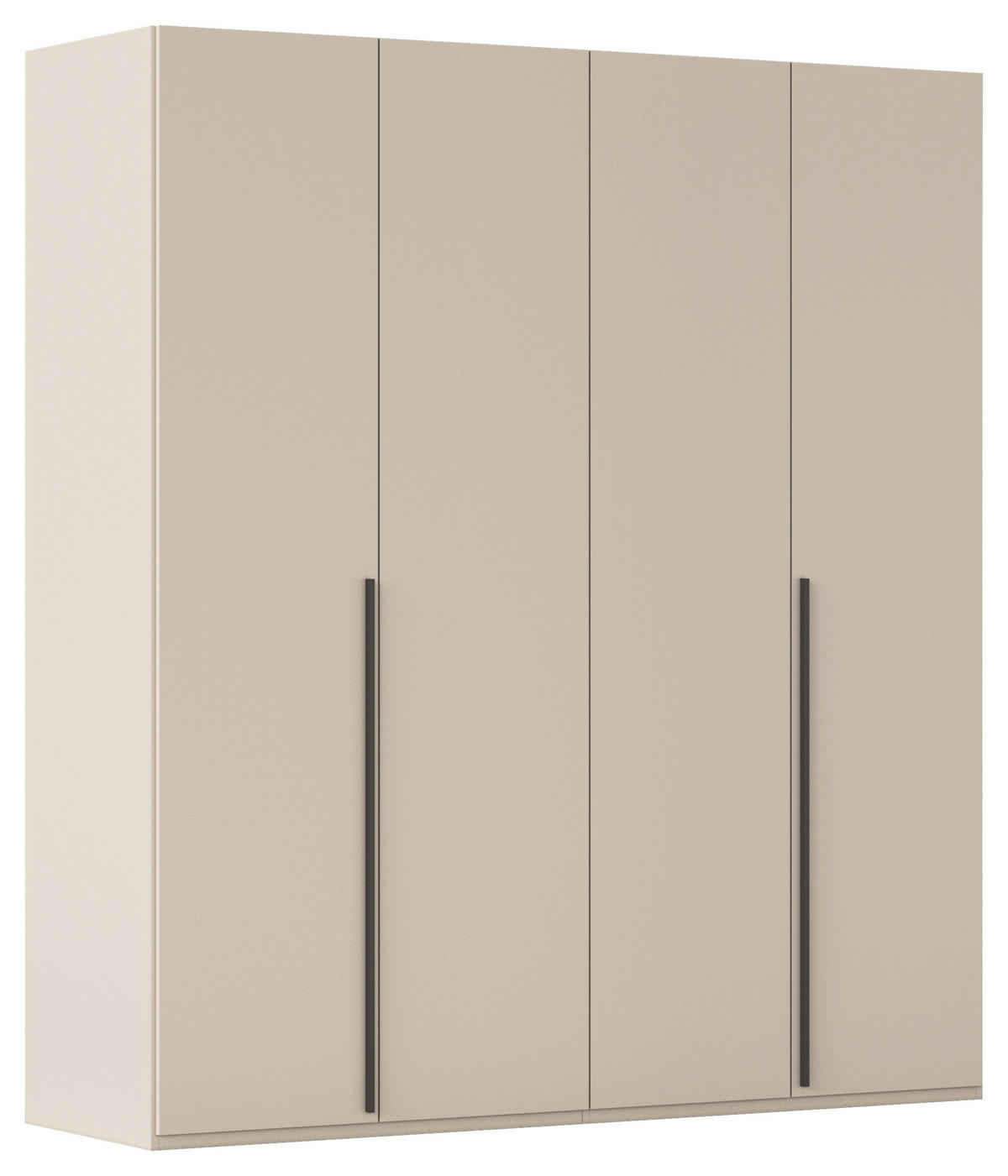 DREHTÜRENSCHRANK 201/223/60 cm 4-türig Champagner  - Champagner/Graphitfarben, Design, Holzwerkstoff/Metall (201/223/60cm) - home24