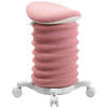 BÜROHOCKER Rosa, Weiß  - Rosa/Weiß, Design, Kunststoff/Textil (37,5/58-70/36cm) - Topstar