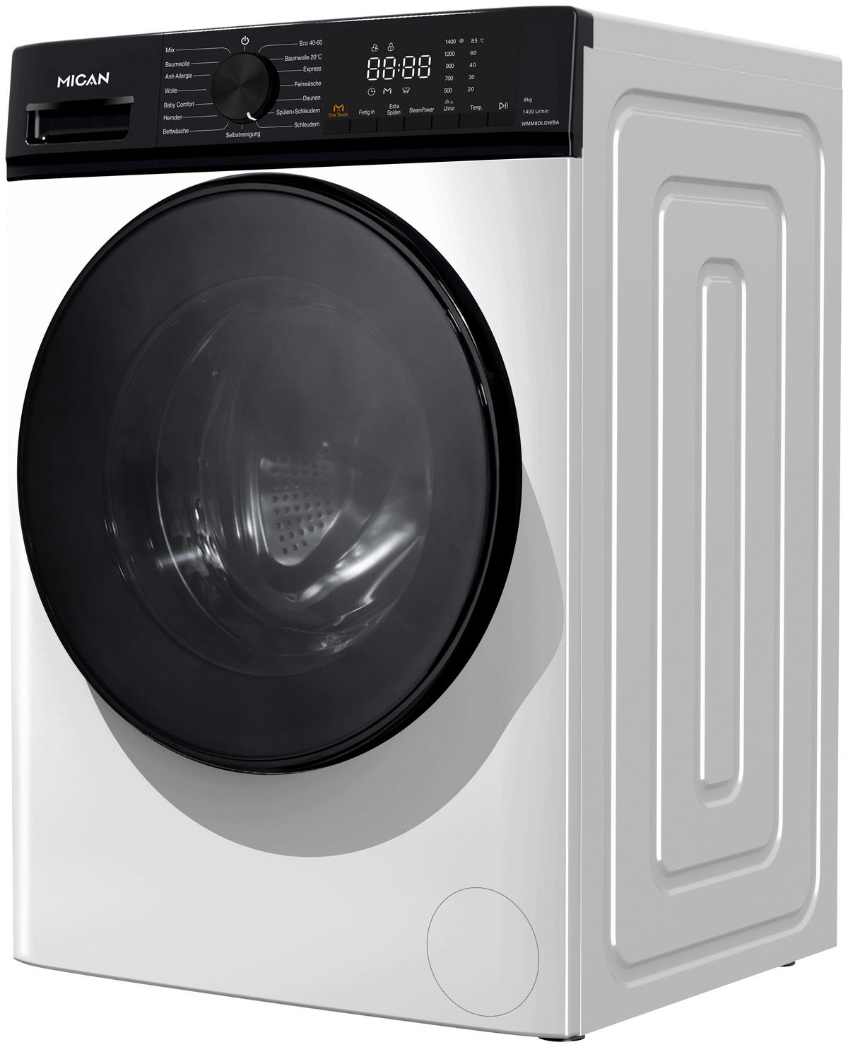 WASCHMASCHINE WMM8DLDWBA  - Weiß, Basics, Metall (60/84,7/52cm) - Mican