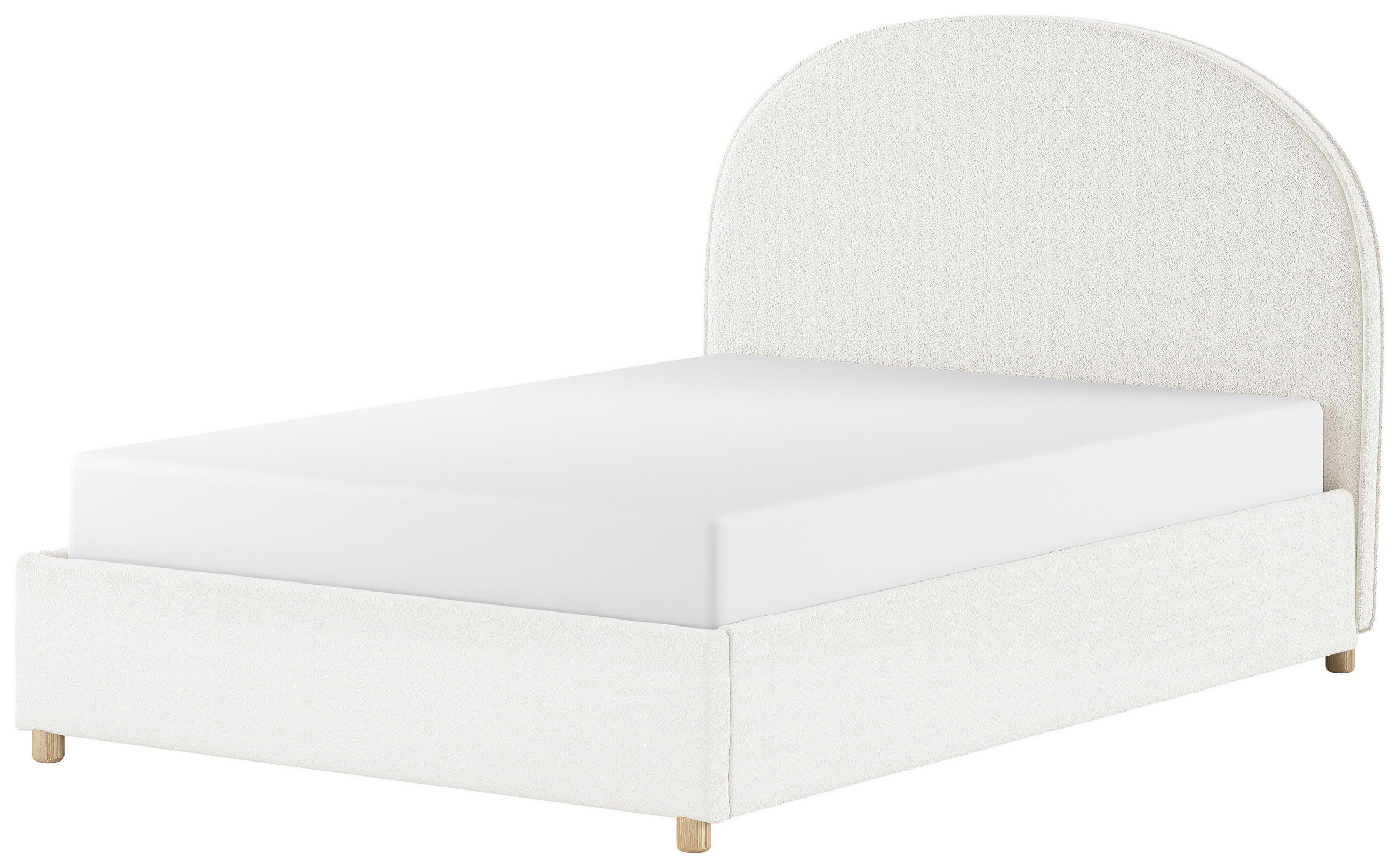 KINDER-/JUNIORBETT 140/200 cm  in Weiß  - Naturfarben/Weiß, ROMANTIK / LANDHAUS, Holz/Textil (140/200cm) - Vipack