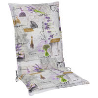 SESSELAUFLAGE in  - Violett/Grau, LIFESTYLE (50/9/120cm)