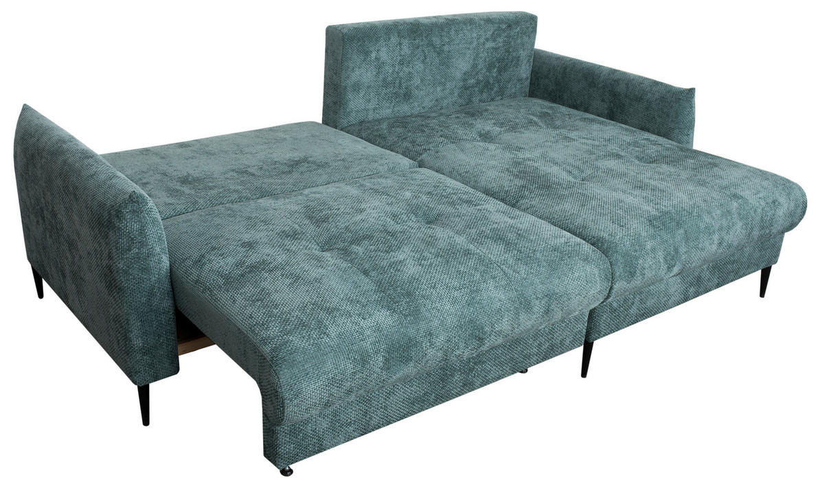 UGAONA GARNITURA tirkizna  - tirkizna, Moderno, tekstil/metal (221/142cm) - Carryhome