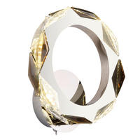 LED VÄGGLAMPA 24/25,5/10 cm   - klar/kromfärg, Design, metall/glas (24/25,5/10cm) - Globo