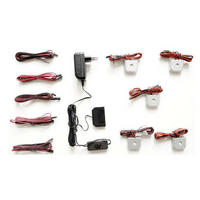 GLASBODENBELEUCHTUNGS-SET LED-Leuchtmittel  - Silberfarben, Design, Kunststoff/Metall (4/2/4cm) - Livetastic