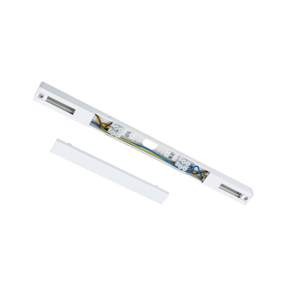 SCHIENENSYSTEM-EINSPEISER - Weiß, Basics, Metall (1,8/1,8/30,4cm) - Paulmann