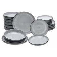 TAFELSERVICE Hellgrau 18-teilig  - Hellgrau, Trend, Keramik - Creatable
